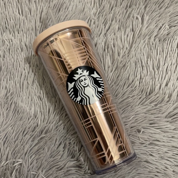 Pink Geometric Flash Starbucks Tumbler-Offer